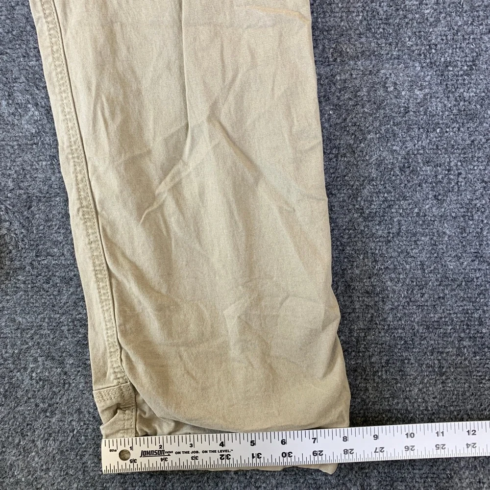 Prana Carpenter Pants Mens 32x30 Khaki Flannel Lined Insulated Workwear Gorpcore